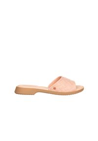 Klapki Azaleia Simone Comfy Flat Rast Nude Beige 198018, Róż/Beż, Tworzywo. Kolor: czarny. Materiał: tworzywo sztuczne. Sezon: lato