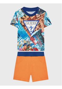 Guess Komplet t-shirt i szorty sportowe I3GG00 K8HM3 Kolorowy Regular Fit. Materiał: bawełna. Wzór: kolorowy #1