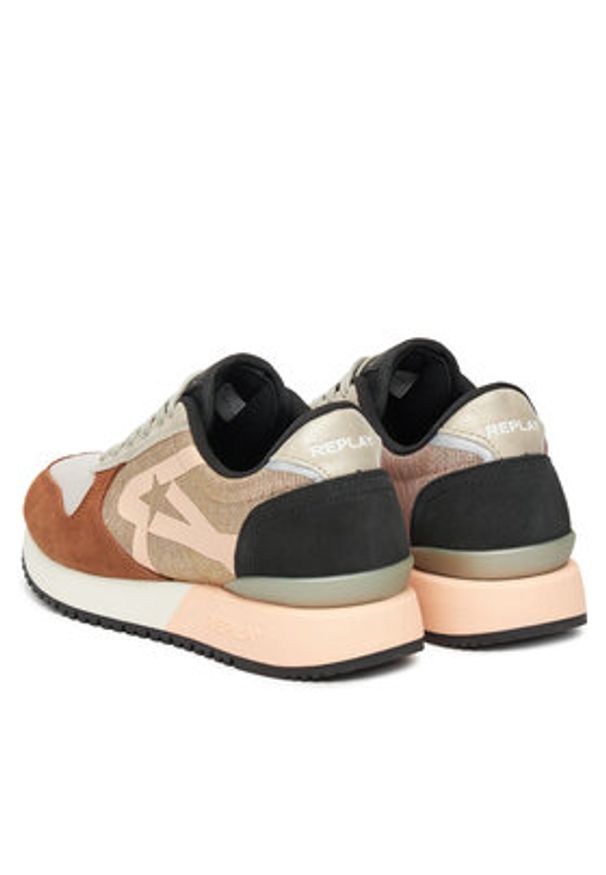 Replay - REPLAY Sneakersy GWS9O .000.C0004T Kolorowy. Materiał: materiał. Wzór: kolorowy