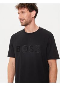 BOSS - Boss T-Shirt Tee 1 50512866 Czarny Regular Fit. Kolor: czarny. Materiał: bawełna