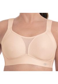 ANITA ACTIVE - Stanik fitness cardio Smart Control. Kolor: różowy. Materiał: poliester, poliamid, elastan. Wzór: paski. Sport: fitness #1