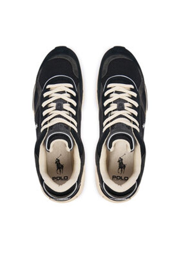 Polo Ralph Lauren Sneakersy Trackster 275 809974014001 Czarny. Kolor: czarny. Materiał: zamsz, skóra