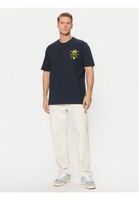 Adidas - adidas T-Shirt Street B JP4500 Granatowy Loose Fit. Kolor: niebieski. Materiał: bawełna. Styl: street #4