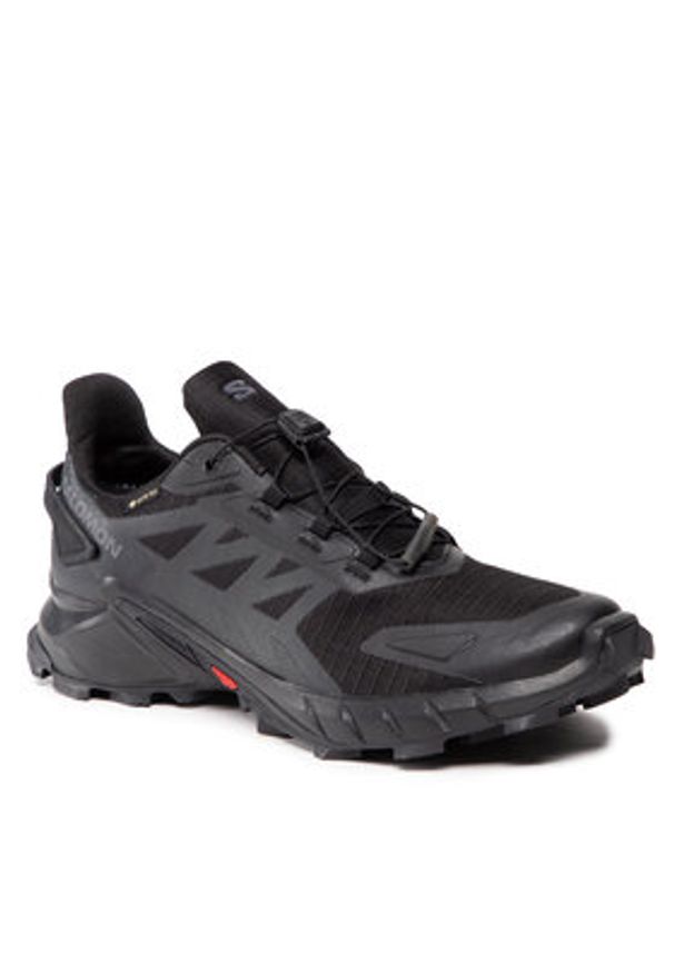 salomon - Salomon Buty do biegania Supercross 4 Gtx GORE-TEX 417316 26 V0 Czarny. Kolor: czarny. Materiał: materiał. Technologia: Gore-Tex