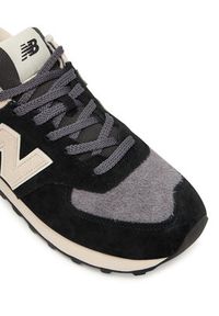 New Balance Sneakersy U574SBK M Czarny. Kolor: czarny. Materiał: zamsz, skóra. Model: New Balance 574 #6