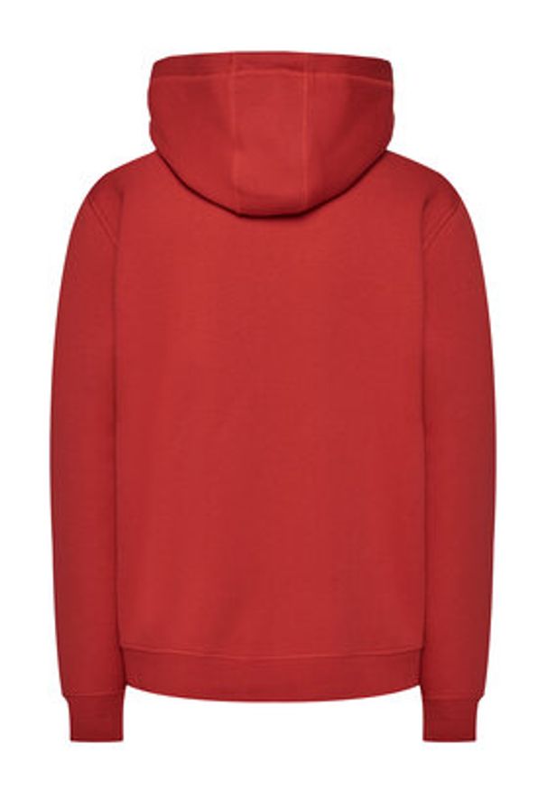 TOMMY HILFIGER - Tommy Hilfiger Bluza Logo Hoody MW0MW11599 Czerwony Regular Fit. Kolor: czerwony. Materiał: bawełna