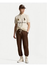 Polo Ralph Lauren Polo 710B20009001 Kremowy Regular Fit. Typ kołnierza: polo. Kolor: kremowy. Materiał: bawełna #2