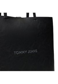 Tommy Jeans Torebka Tjw Ess Must Tote AW0AW16271 Czarny. Kolor: czarny. Materiał: skórzane