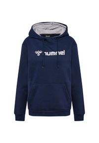 Bluza damska z kapturem Hummel Mover. Typ kołnierza: kaptur. Kolor: niebieski. Materiał: polar. Sezon: zima