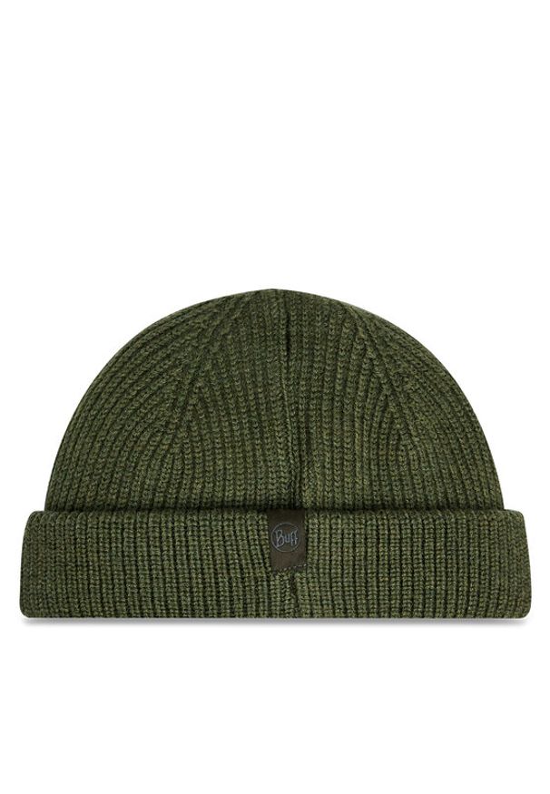 Buff Czapka Knitted 132323.809.10.00 Khaki. Kolor: brązowy. Materiał: wełna, materiał