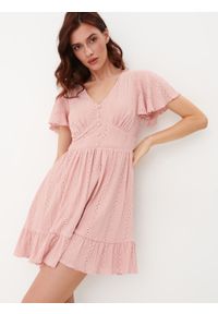 Mohito - Pastelowa sukienka mini - Różowy. Kolor: różowy. Długość: mini #2