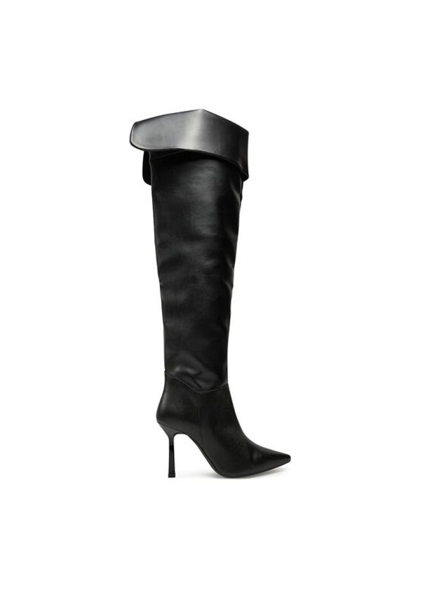 Hugo - HUGO Kozaki Katniss 50529833 Czarny. Kolor: czarny. Materiał: skóra