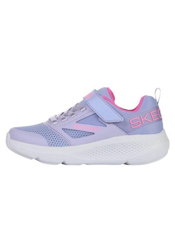 skechers - Buty do chodzenia dla dzieci Skechers Go Run Elevate Up. Kolor: niebieski. Materiał: syntetyk, materiał. Szerokość cholewki: normalna. Sport: bieganie, turystyka piesza