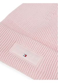 Tommy Jeans Czapka Tjw Linear Beanie AW0AW17913 Różowy. Kolor: różowy. Materiał: materiał, bawełna #4