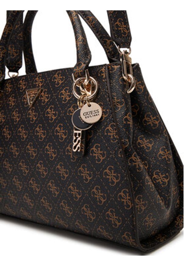 Guess Torebka Noelle II HWQG96 72070 Brązowy. Kolor: brązowy. Materiał: skórzane