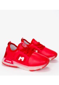 Casu - Czerwone buty sportowe sznurowane casu b331 /8. Kolor: czerwony