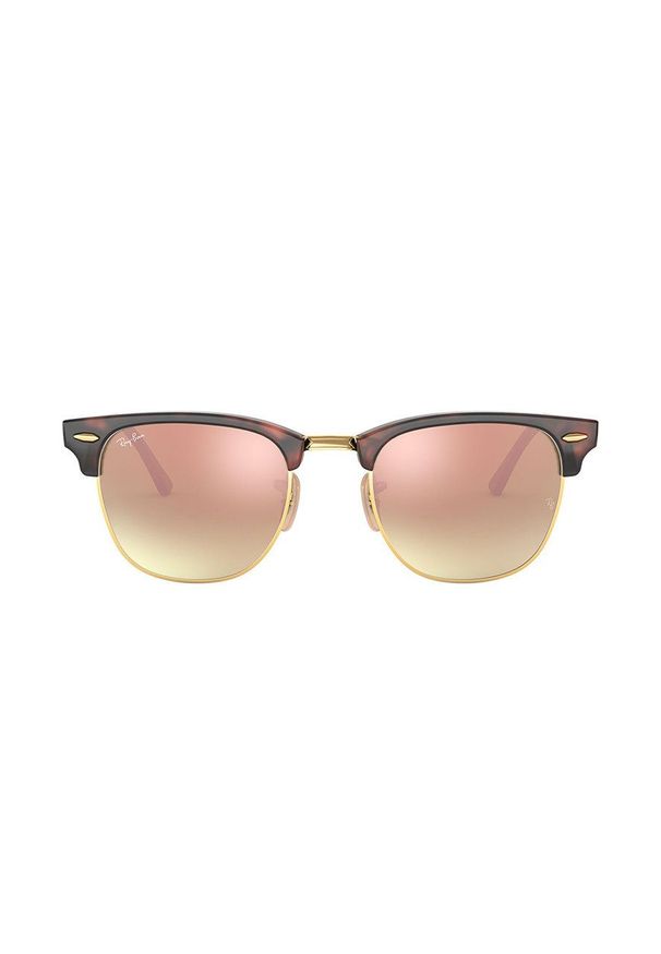 Ray-Ban - Okulary Clubmaster Double Bride. Kolor: beżowy