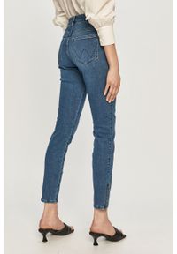 Wrangler jeansy Skinny Crop Zip Light Breeze damskie regular waist. Kolor: niebieski #2