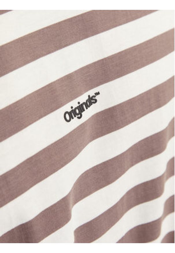 Jack & Jones T-Shirt Vesterbro 12265748 Beżowy Relaxed Fit. Kolor: beżowy. Materiał: bawełna