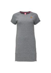 WOMEN'S HEALTH - Sukienka damska LOAP Eczana, M – krótka, 60% bawełna/40% poliester. Kolor: niebieski. Materiał: poliester, bawełna. Wzór: kropki. Typ sukienki: sportowe. Styl: sportowy. Długość: mini #1