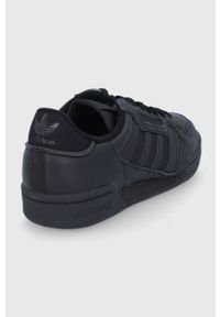 adidas Originals Buty skórzane kolor czarny. Nosek buta: okrągły. Zapięcie: sznurówki. Kolor: czarny. Materiał: skóra. Obcas: na obcasie. Wysokość obcasa: niski