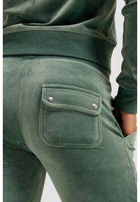 Juicy Couture - JUICY COUTURE Zielone damskie spodnie dresowe Track Pant, Rozmiar XS. Kolor: zielony. Materiał: dresówka #3