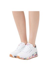 skechers - Buty na co dzień damskie SKECHERS UNO. Okazja: na co dzień. Kolor: biały. Wzór: aplikacja