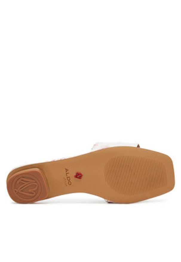 Aldo Klapki Agnis 13917647 Biały. Kolor: biały. Materiał: skóra