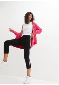 bonprix - Legginsy sportowe, dł. 3/4. Kolor: czarny. Materiał: materiał. Styl: sportowy #3