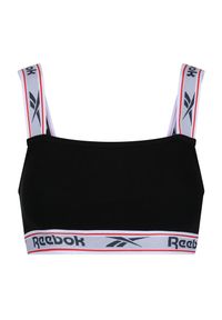 Reebok - Biustonosz Sportowy Damski Krystal. Kolor: czarny. Styl: sportowy