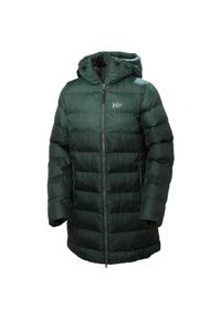 Parka damska z kapturem Helly Hansen Active. Typ kołnierza: kaptur. Kolor: zielony. Materiał: puch. Długość: długie. Sezon: zima. Sport: narciarstwo #1