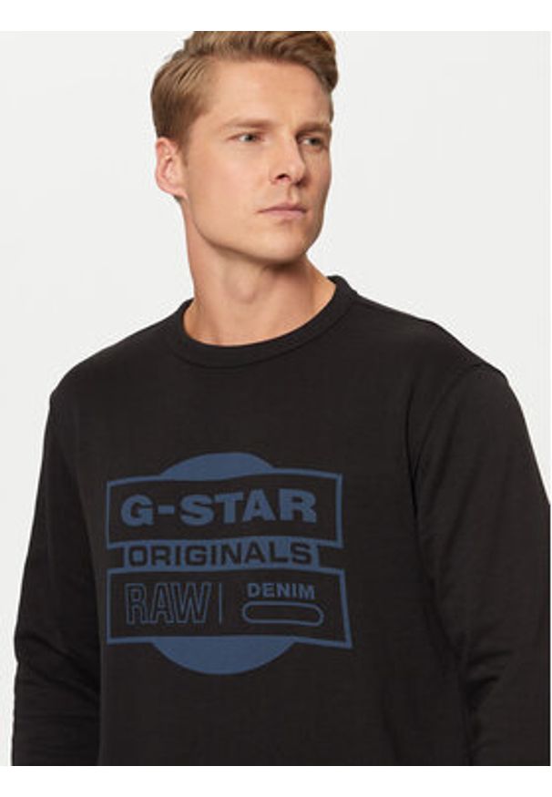 G-Star RAW - G-Star Raw Bluza Originals D25441-D797 Czarny Regular Fit. Kolor: czarny. Materiał: syntetyk
