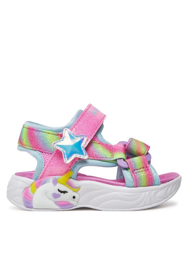 skechers - Sandały Skechers. Kolor: różowy