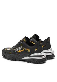 Versace Jeans Couture Sneakersy 77YA3SIB ZS891 Czarny. Kolor: czarny. Materiał: materiał