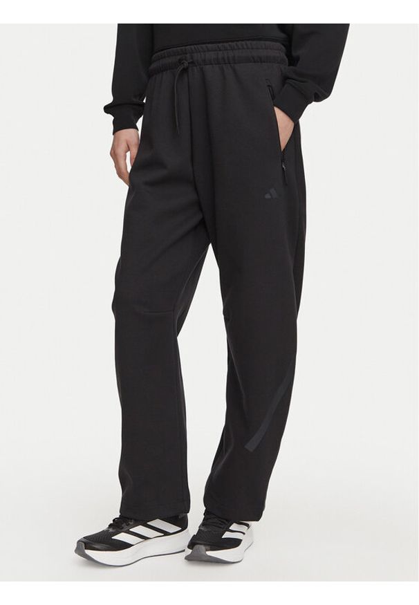 Adidas - adidas Spodnie dresowe Z.N.E. Open Hem KF6374 Czarny Loose Fit. Kolor: czarny. Materiał: bawełna