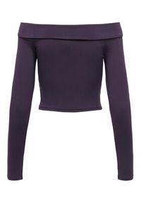 only - ONLY Bluzka 15302593 Fioletowy Slim Fit. Kolor: fioletowy. Materiał: syntetyk #6