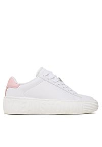 Tommy Jeans Sneakersy New Cupsole Leather EN0EN02137 Biały. Kolor: biały. Materiał: skóra