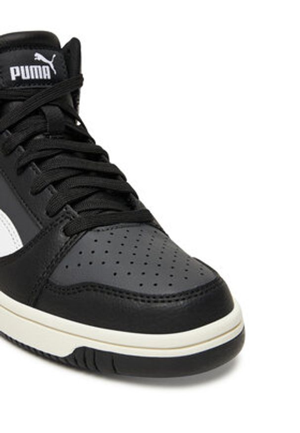 Puma Sneakersy Rebound V6 Mid Jr 393831 29 Czarny. Kolor: czarny. Materiał: skóra