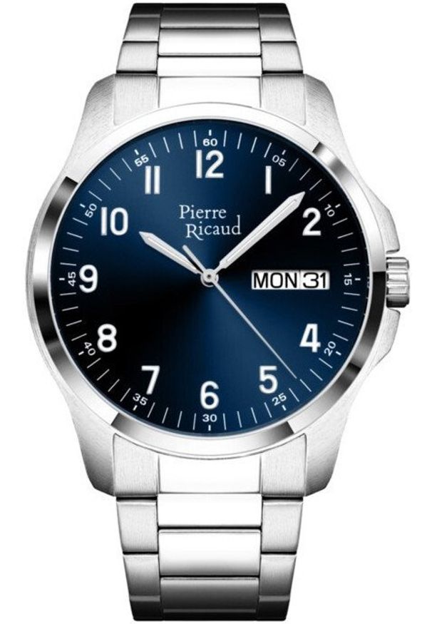 Zegarek męski Pierre Ricaud P91105.5125Q srebrny. Kolor: srebrny