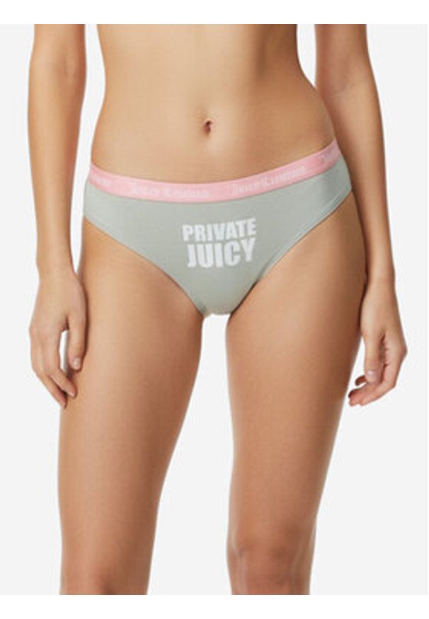 Juicy Couture Komplet stringów JCTTH225957 Kolorowy. Materiał: bawełna. Wzór: kolorowy
