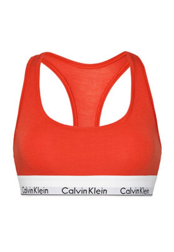 Calvin Klein Underwear Biustonosz top 0000F3785E Czerwony. Kolor: czerwony. Materiał: bawełna