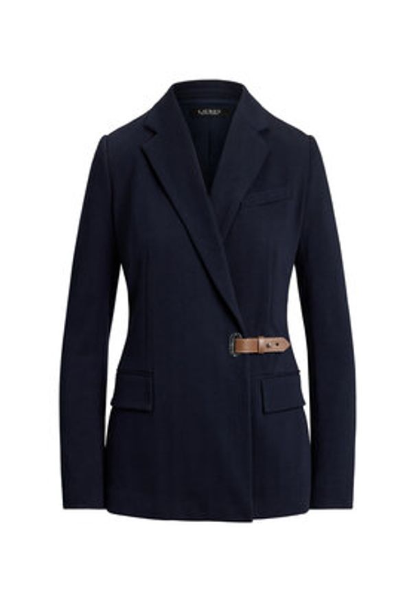 Lauren Ralph Lauren - LAUREN RALPH LAUREN Marynarka 200980021001 Granatowy Straight Fit. Kolor: niebieski. Materiał: bawełna