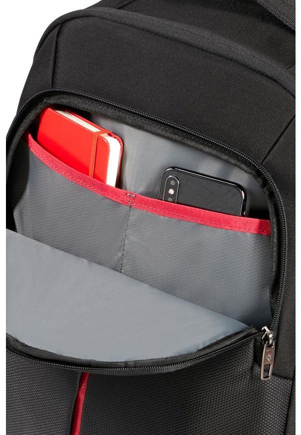 Plecak Samsonite 155199 1041 15.6'' Guardit 3.0 czarny. Kolor: czarny. Materiał: materiał, tkanina. Styl: biznesowy, casual