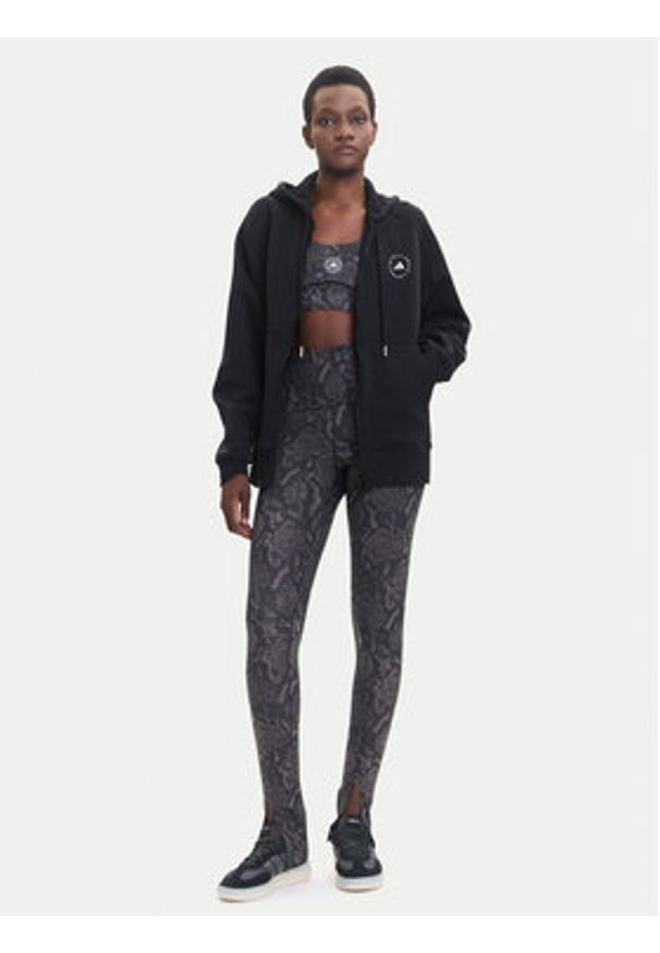 Adidas by Stella McCartney - adidas by Stella McCartney Bluza JF6337 Czarny Loose Fit. Kolor: czarny. Materiał: syntetyk, bawełna