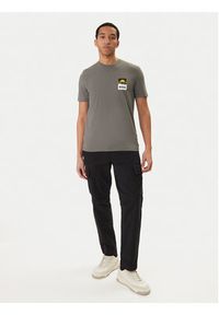 BOSS T-Shirt Plain 50556023 Szary Regular Fit. Kolor: szary. Materiał: bawełna #5