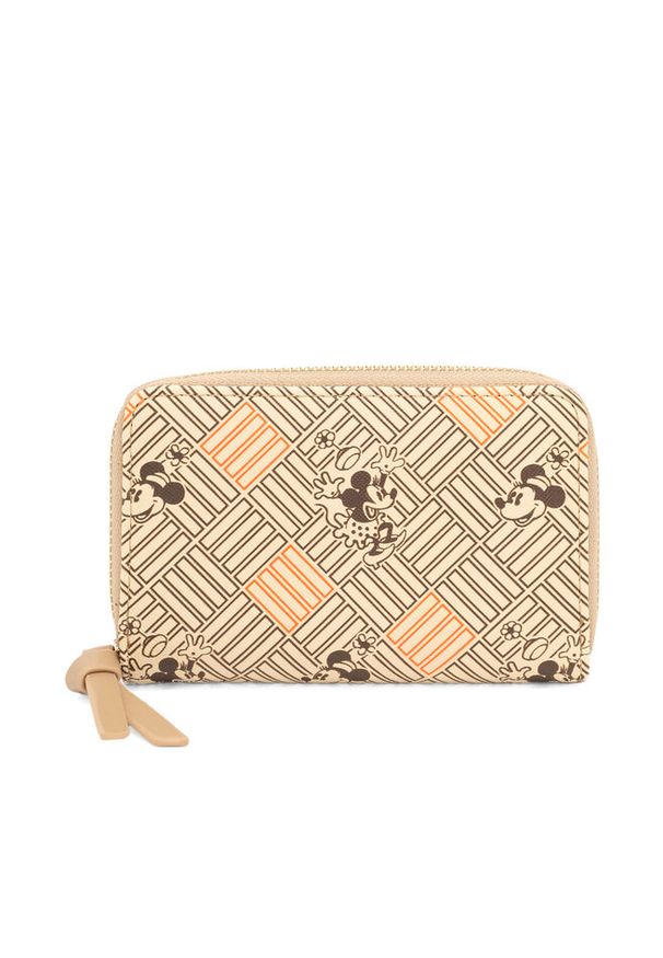 Duży Portfel Damski Disney 100. Kolor: brązowy. Wzór: motyw z bajki