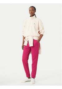 Lacoste Spodnie dresowe XF5268 Różowy ciemny Regular Fit. Kolor: różowy. Materiał: bawełna #4