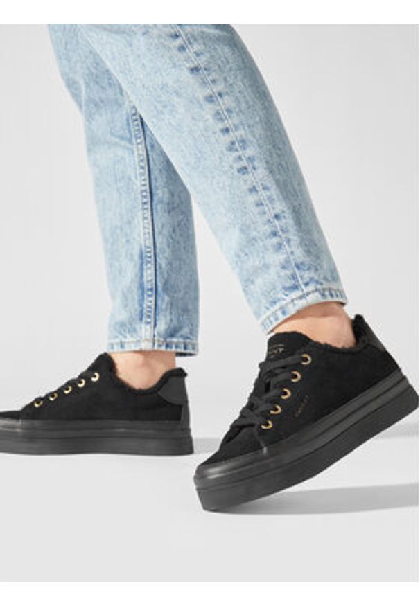 GANT - Gant Sneakersy Avona Sneaker 27533155 Czarny. Kolor: czarny. Materiał: skóra