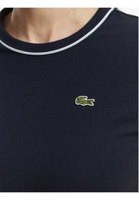 Lacoste T-Shirt TF5289 Granatowy Slim Fit. Kolor: niebieski. Materiał: bawełna #3