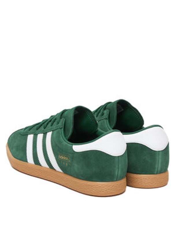 Adidas - adidas Sneakersy Stadt JI1883 Zielony. Kolor: zielony. Materiał: zamsz, skóra